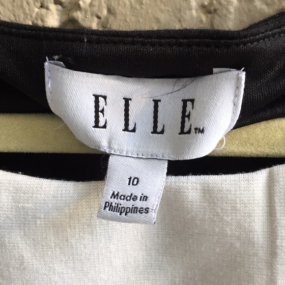 🌵3/$15 🌵 Elle / black and white dress / size 10 - Picture 4 of 7
